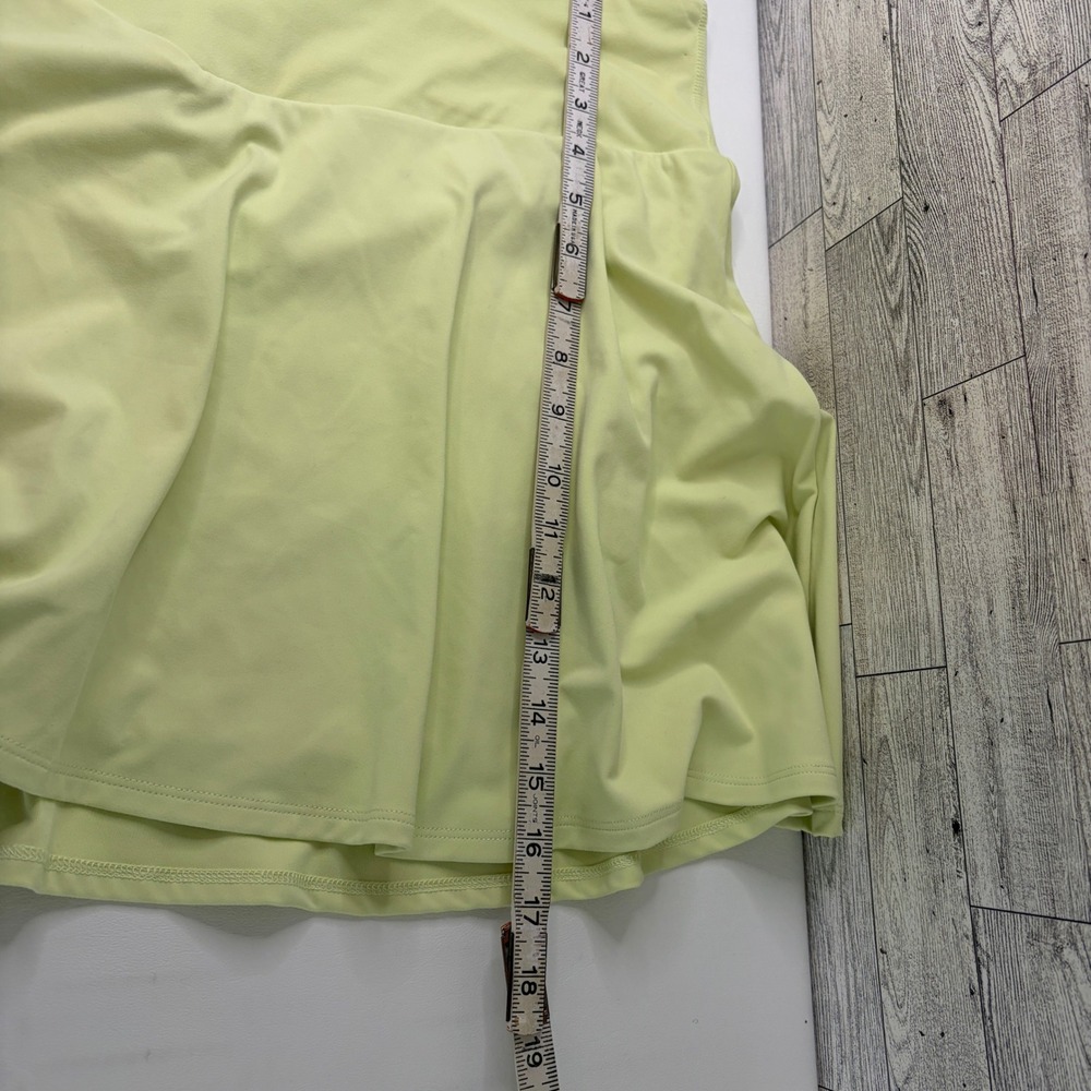 Fabletics Skort Womens XXL/1X Lime Green Crossover Waist Pockets - Picture 7 of 9